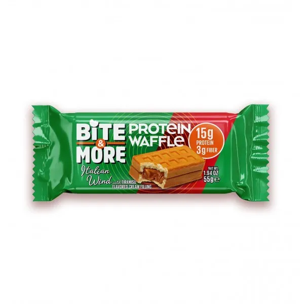 BİTE MORE PROTEİN WAFFLE 55 GRAM TEKLİ ITALIAN WIND
