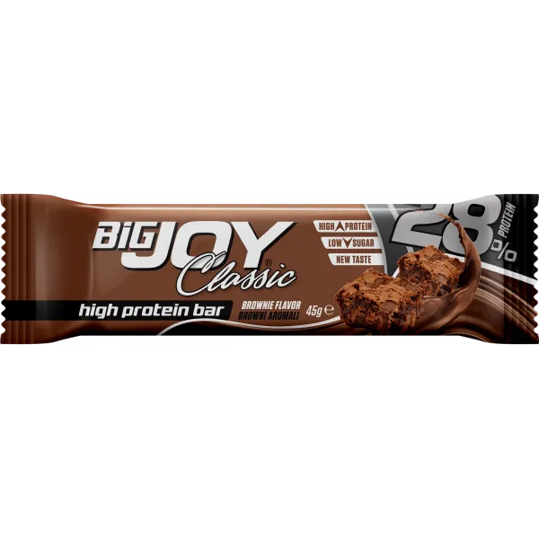 BİG JOY CLASSİC HİGH PROTEİN BAR BROWNİE 45 GR - 1 ADET