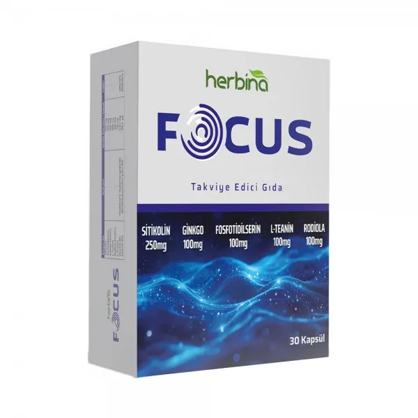 HERBİNA FOCUS SİTİKOLİN ODAK ARTTIRICI 30 KAPSÜL