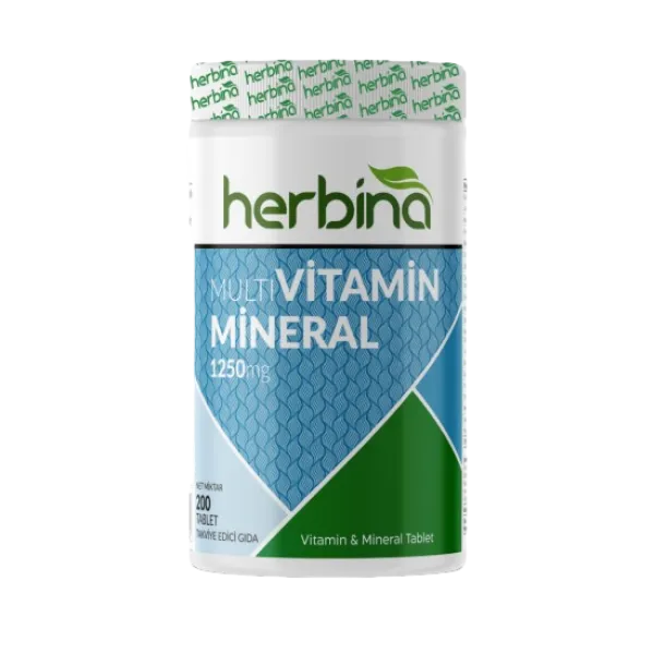 HERBİNA MULTİVİTAMİN MİNERAL 1250 MG 200 TABLET