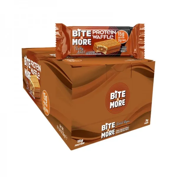 BİTE MORE PROTEİN WAFFLE 12 ADET X 55 GRAM NUT