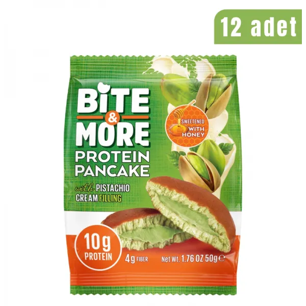 BİTE MORE PROTEİN PANCAKE (50 GR) - 12 ADET PISCASHIO